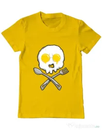 Tricou ADLER barbat Eggskull Galben