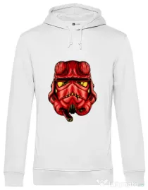 Hoodie barbat cu gluga Helltrooperboy Alb