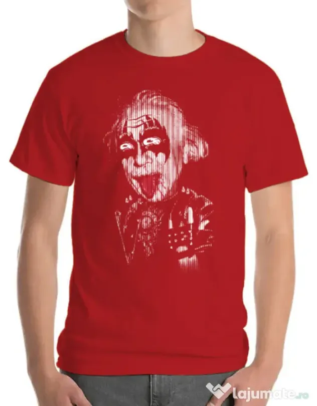 Tricou ADLER barbat Albert Rockeinstein Rosu