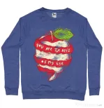 Bluza ADLER barbat You are the apple of my eye Albastru melanj
