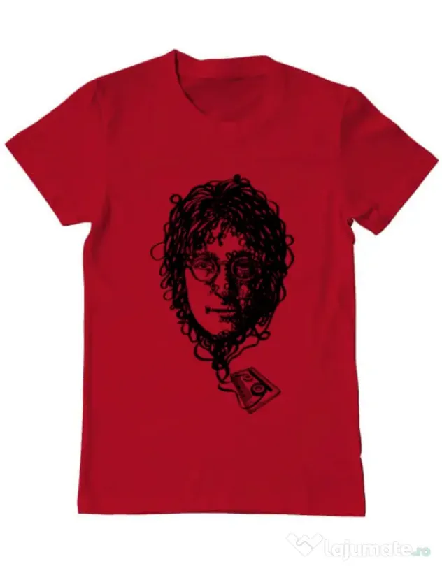 Tricou ADLER barbat Imagine Cassette Rosu