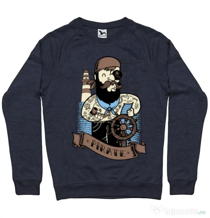 Bluza ADLER barbat Adventure of the Sea Denim inchis