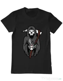Tricou ADLER barbat Coffee Reaper Negru