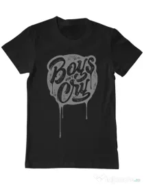Tricou ADLER barbat Boys Dont Cry Negru