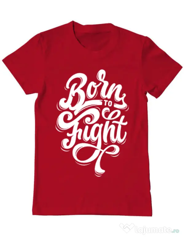 Tricou ADLER barbat Born To Fight Rosu