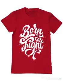 Tricou ADLER barbat Born To Fight Rosu