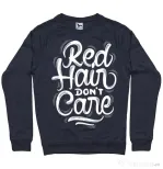 Bluza ADLER barbat Red Hair Dont Care Denim inchis
