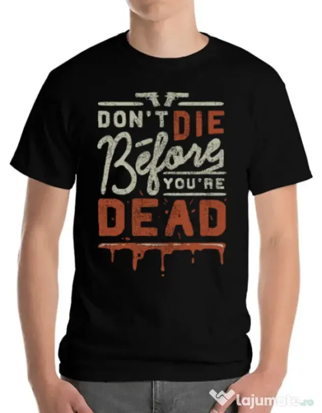 Tricou ADLER barbat Dont die Negru