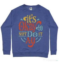 Bluza ADLER barbat Its ok Albastru melanj