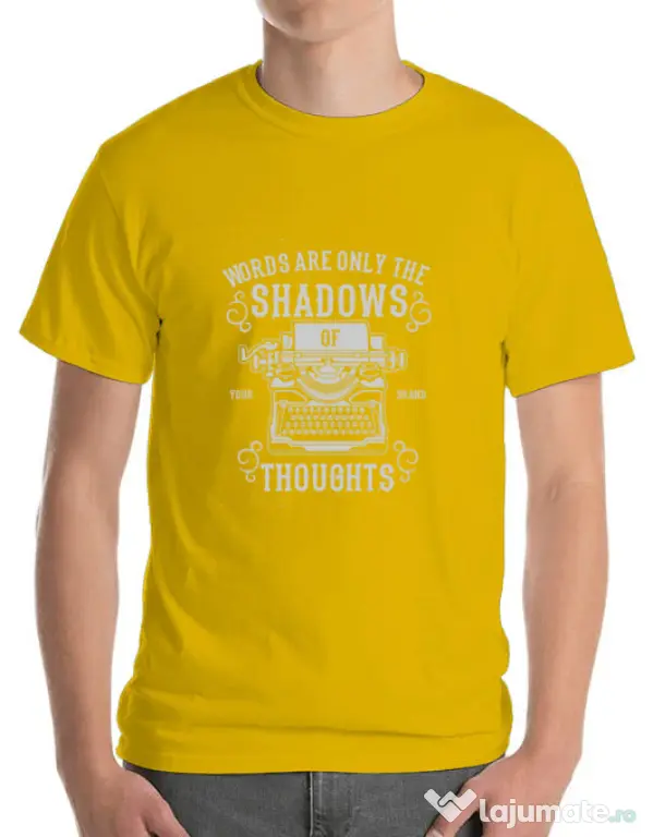 Tricou ADLER barbat Shadows Of Thoughts Galben