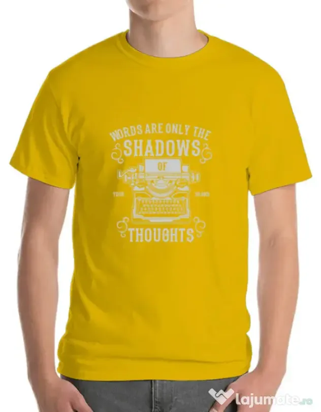 Tricou ADLER barbat Shadows Of Thoughts Galben