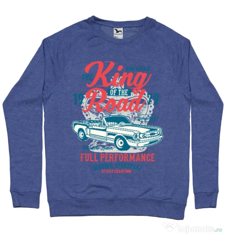 Bluza ADLER barbat King Of The Road Albastru melanj