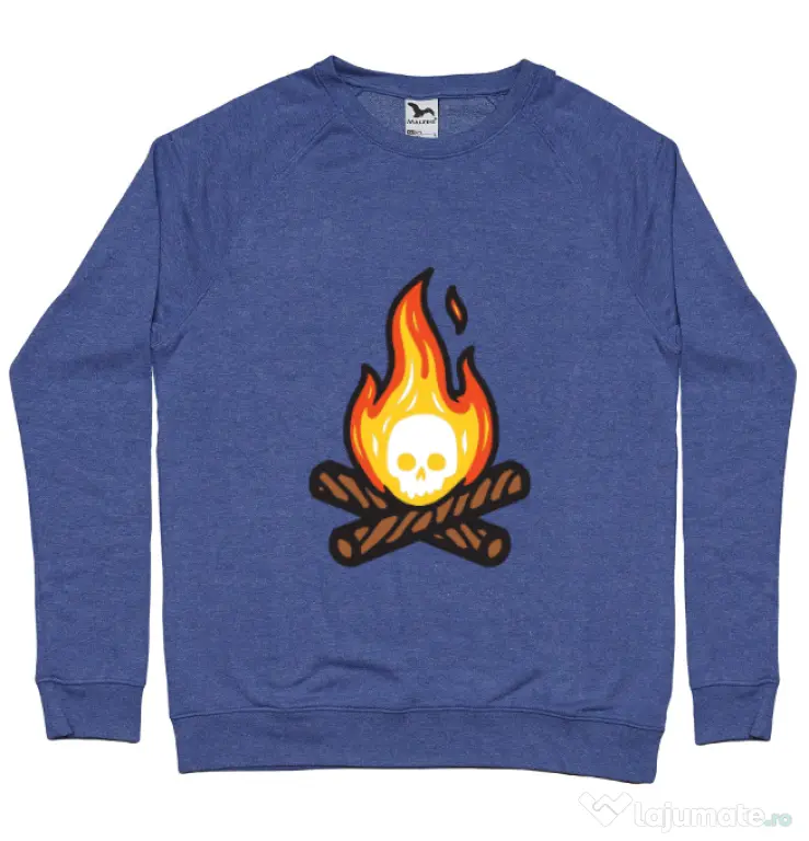 Bluza ADLER barbat Skullfire Albastru melanj