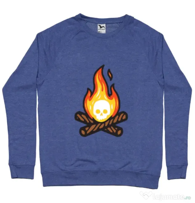 Bluza ADLER barbat Skullfire Albastru melanj