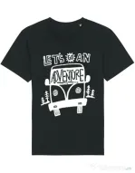 Tricou STANLEY STELLA barbat Lets Go an Adventure Negru