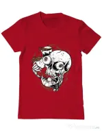 Tricou ADLER barbat Coffee Addict Rosu