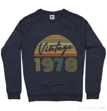 Bluza ADLER barbat Vintage 1978 Denim inchis