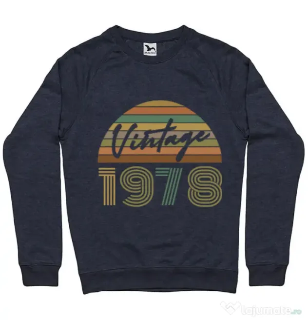 Bluza ADLER barbat Vintage 1978 Denim inchis