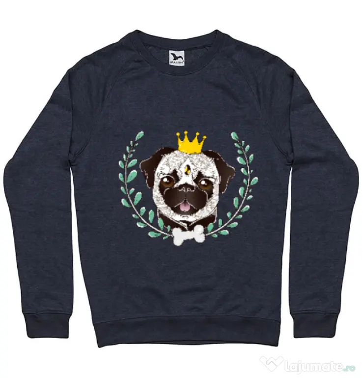 Bluza ADLER barbat King Of Pug Denim inchis