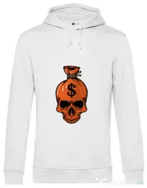 Hoodie barbat cu gluga Sack Alb