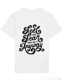 Tricou STANLEY STELLA barbat Feel The Fear And Do It Anyway Alb