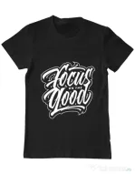 Tricou ADLER barbat Focus On The Good Negru