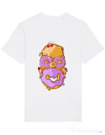 Tricou STANLEY STELLA barbat Homer Donut Alb