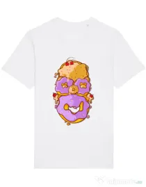 Tricou STANLEY STELLA barbat Homer Donut Alb