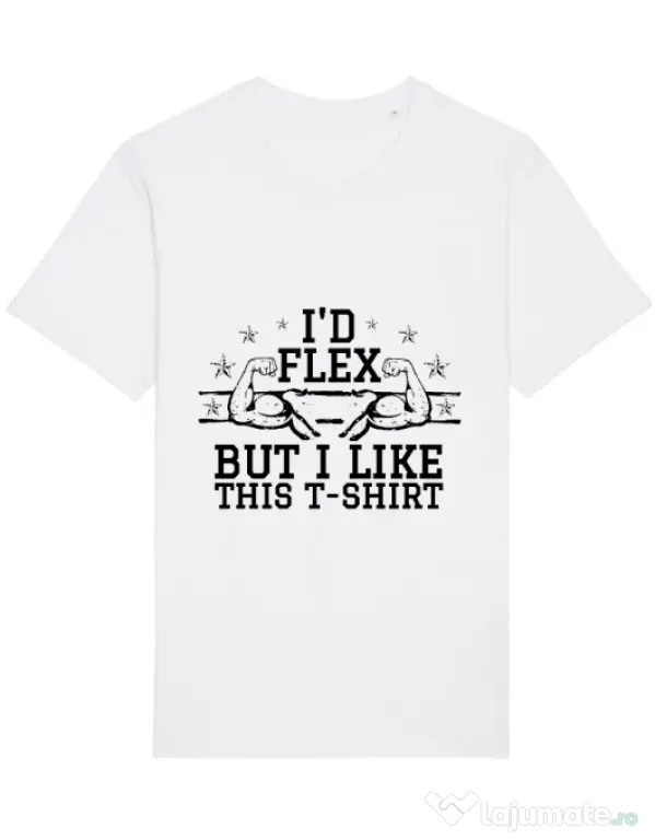 Tricou STANLEY STELLA barbat I like this tshirt Alb