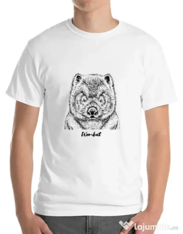 Tricou ADLER barbat Wombat Alb