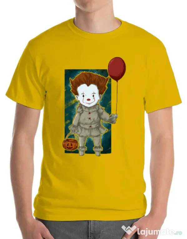 Tricou ADLER barbat Little clown Galben