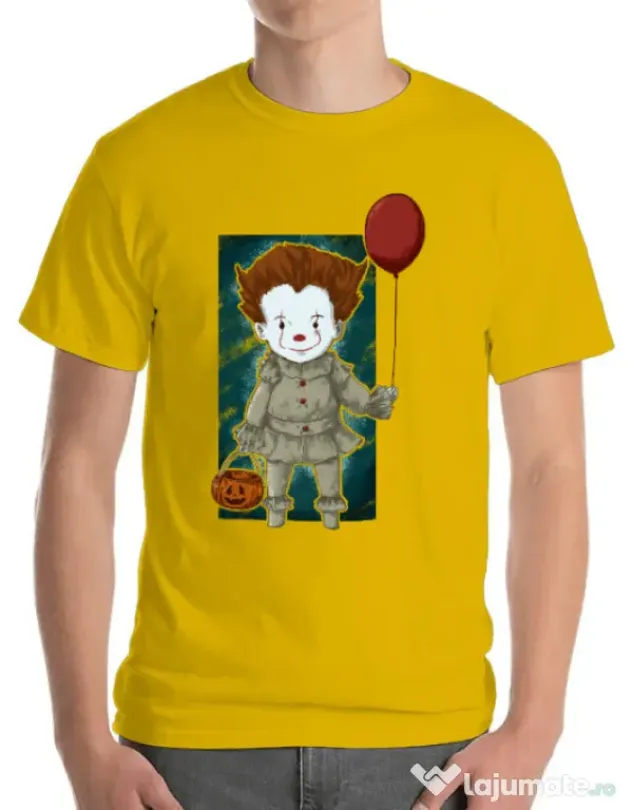 Tricou ADLER barbat Little clown Galben