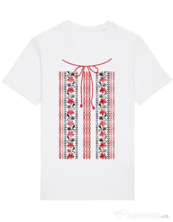 Tricou STANLEY STELLA barbat Etno 2 Alb