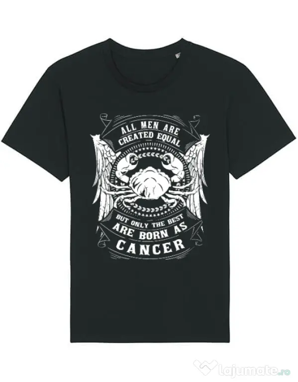 Tricou STANLEY STELLA barbat The best men are born as Cancer Negru