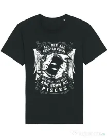 Tricou STANLEY STELLA barbat The best men are born as Pisces Negru