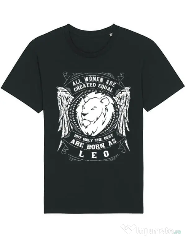 Tricou STANLEY STELLA barbat The best women are born as Leo Negru