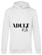 Hoodie barbat cu gluga Adultish Alb