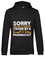 Hoodie barbat cu gluga This guy is taken Negru