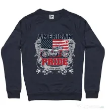 Bluza ADLER barbat American pride Denim inchis