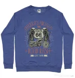 Bluza ADLER barbat Highway 66 Albastru melanj