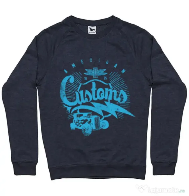 Bluza ADLER barbat American customs Denim inchis