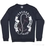 Bluza ADLER barbat Anchor your soul Denim inchis