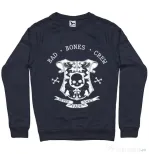 Bluza ADLER barbat Bad bones crew crest Denim inchis