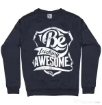 Bluza ADLER barbat Be awesome Denim inchis
