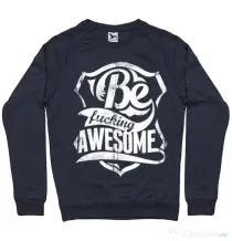 Bluza ADLER barbat Be awesome Denim inchis