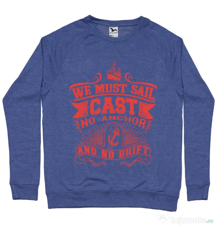 Bluza ADLER barbat Cast no anchor Albastru melanj