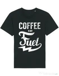 Tricou STANLEY STELLA barbat Coffee is my fuel Negru