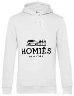 Hoodie barbat cu gluga Homies Alb