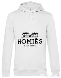 Hoodie barbat cu gluga Homies Alb