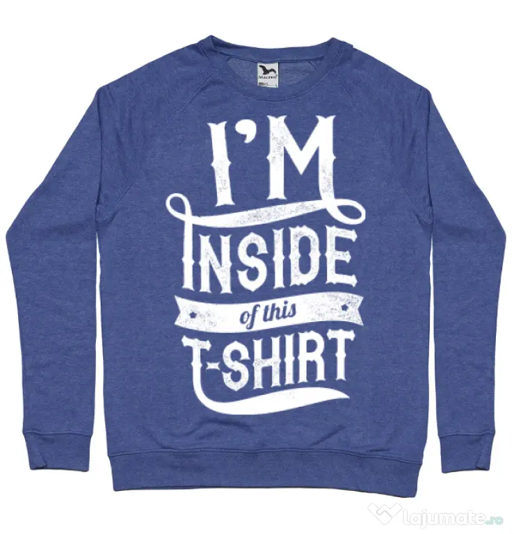 Bluza ADLER barbat Inside my tshirt Albastru melanj